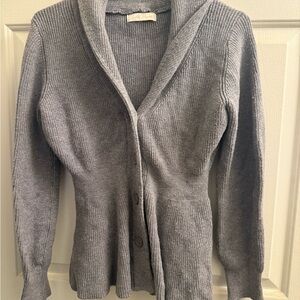 Gray Cardigan Sweater